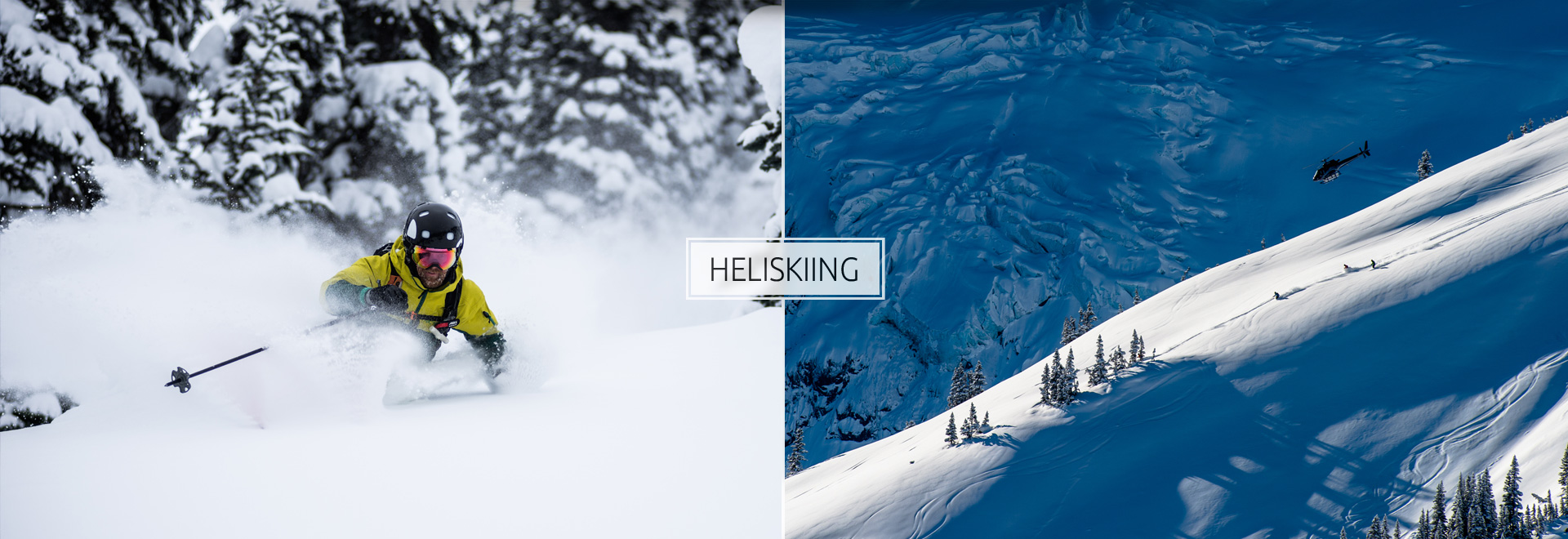 Last Frontier Heliskiing Menu banner